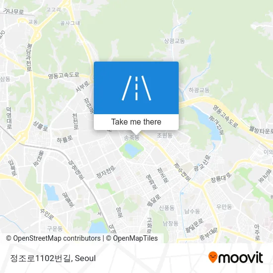 정조로1102번길 map