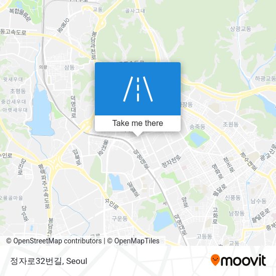 정자로32번길 map