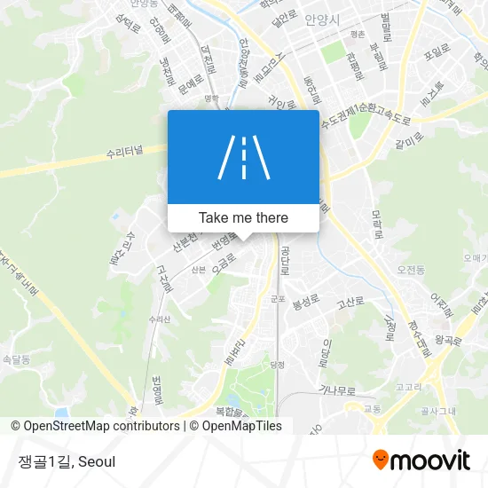 쟁골1길 map