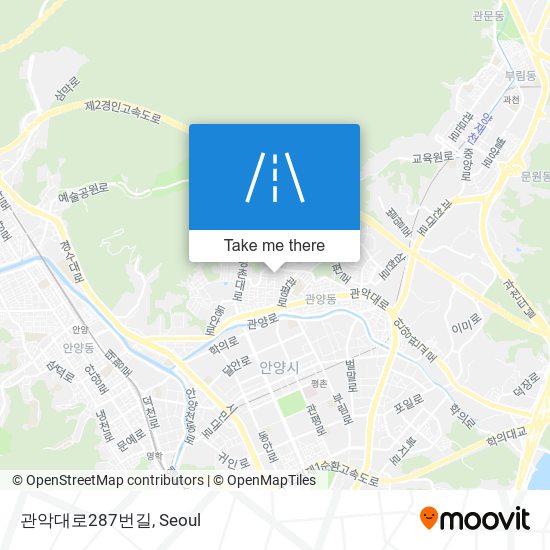 관악대로287번길 map