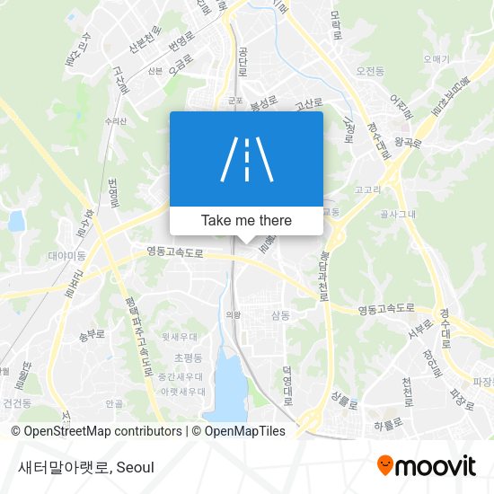 새터말아랫로 map