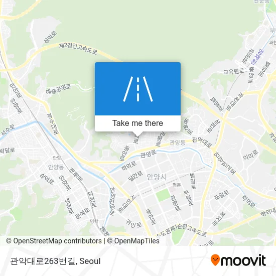 관악대로263번길 map