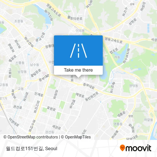 월드컵로151번길 map