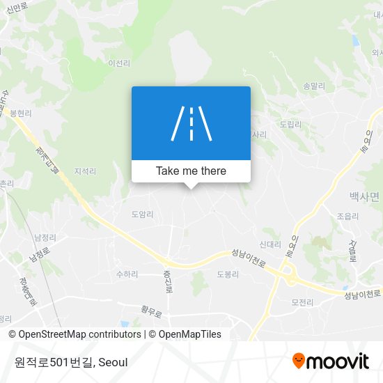 원적로501번길 map