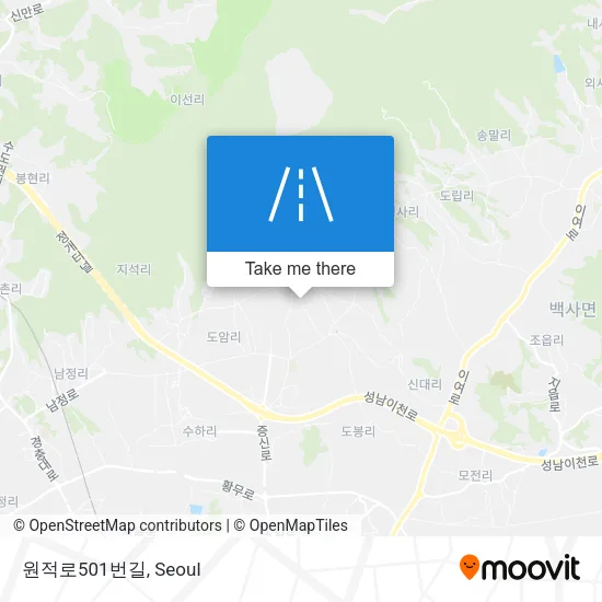 원적로501번길 map