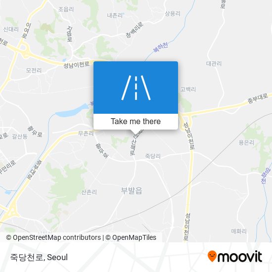 죽당천로 map