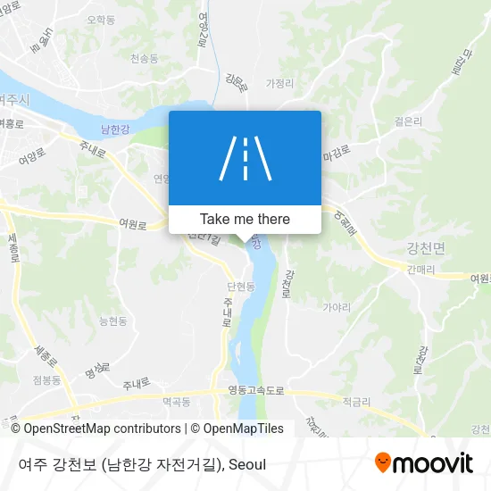 여주 강천보 (남한강 자전거길) map