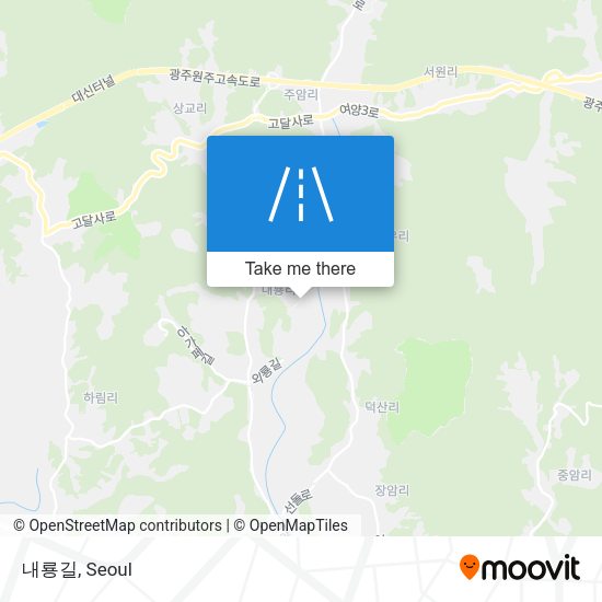 내룡길 map