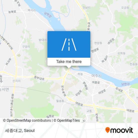 세종대교 map