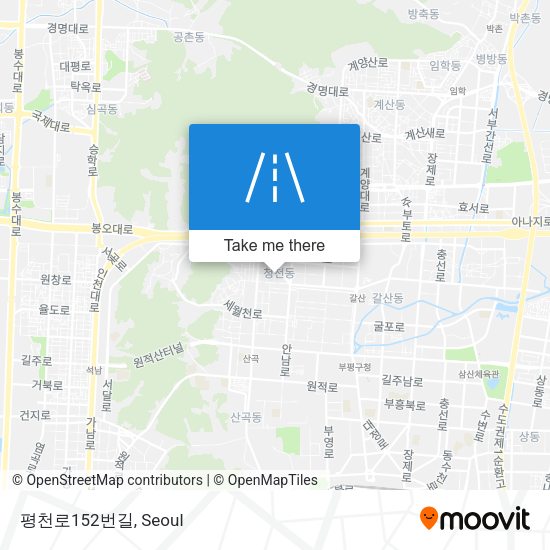 평천로152번길 map