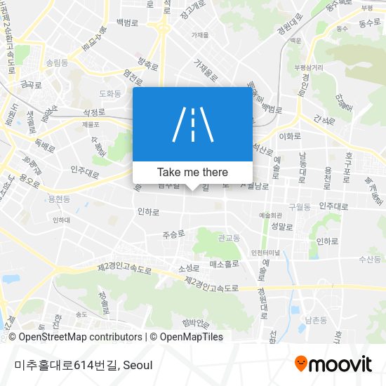 미추홀대로614번길 map