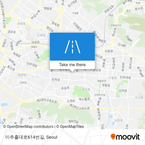 미추홀대로614번길 map