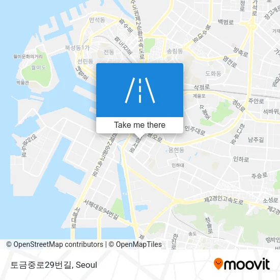 토금중로29번길 map