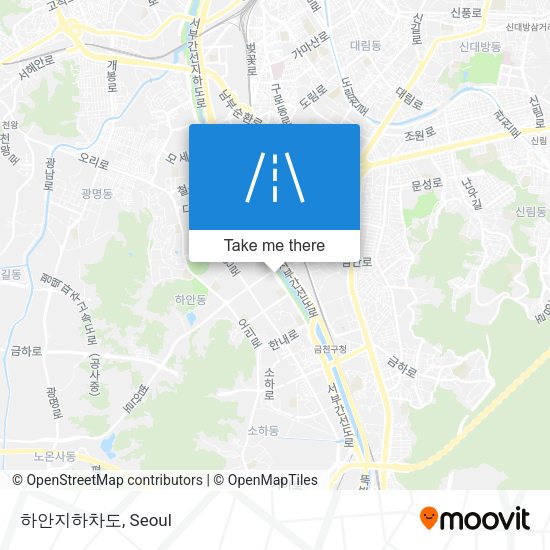 하안지하차도 map