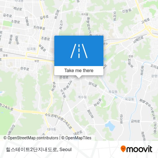 힐스테이트2단지내도로 map