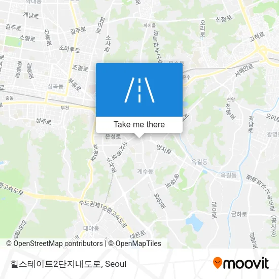 힐스테이트2단지내도로 map