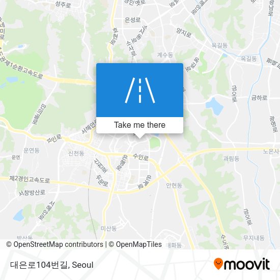 대은로104번길 map