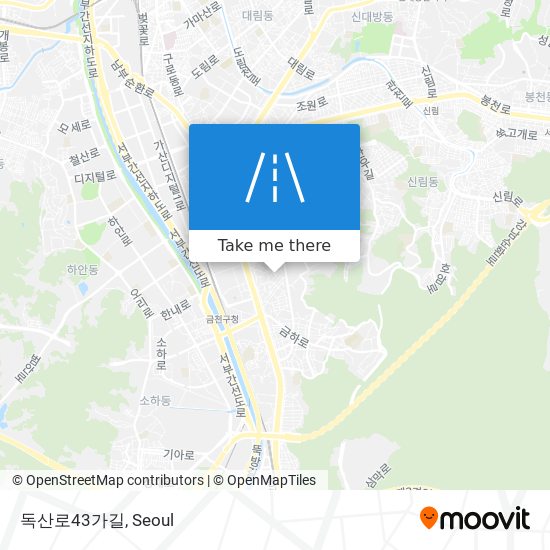 독산로43가길 map