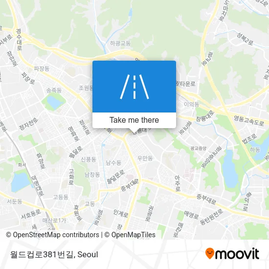 월드컵로381번길 map