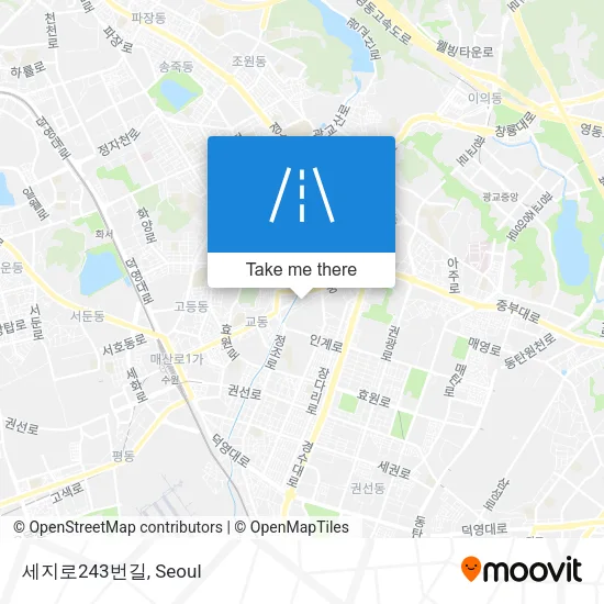 세지로243번길 map