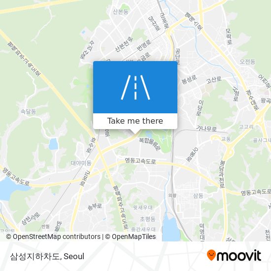 삼성지하차도 map