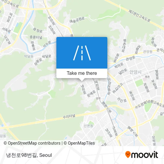 냉천로98번길 map
