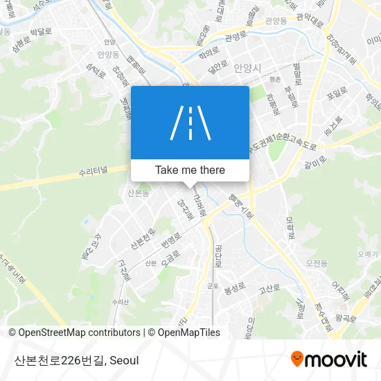 산본천로226번길 map