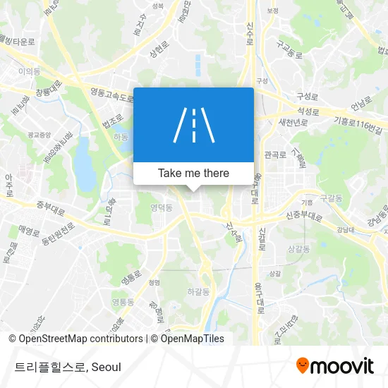 트리플힐스로 map