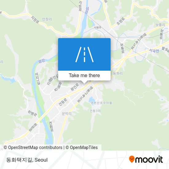 동화택지길 map
