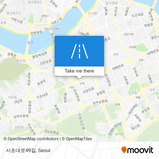서초대로49길 map