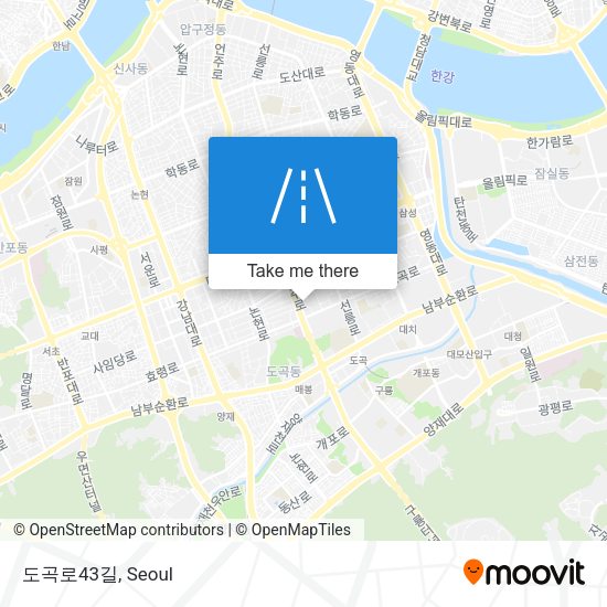 도곡로43길 map