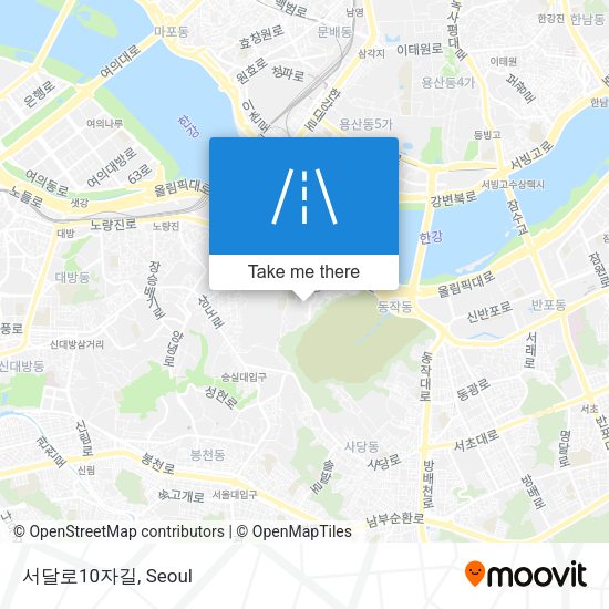 서달로10자길 map