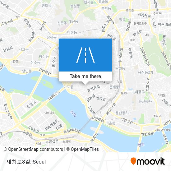 새창로8길 map
