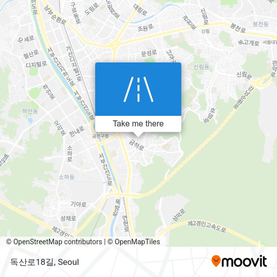 독산로18길 map