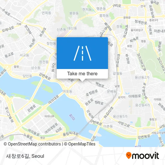 새창로6길 map