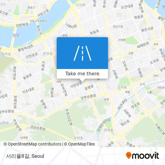 서리풀8길 map
