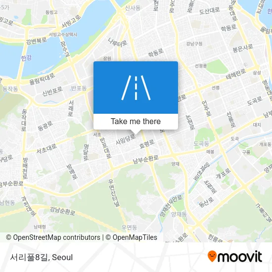 서리풀8길 map