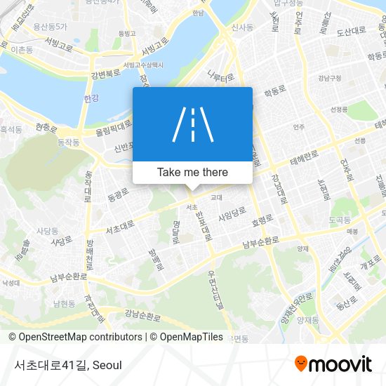 서초대로41길 map