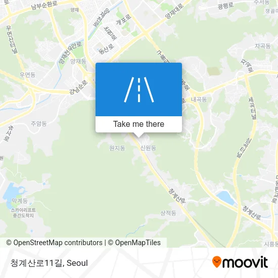 청계산로11길 map