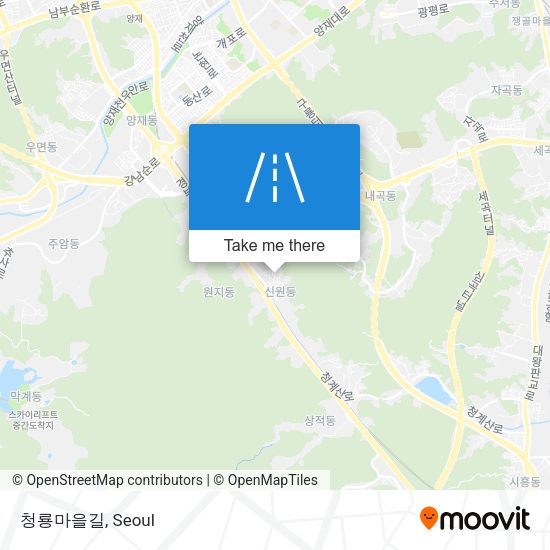 청룡마을길 map