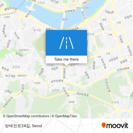 방배천로24길 map