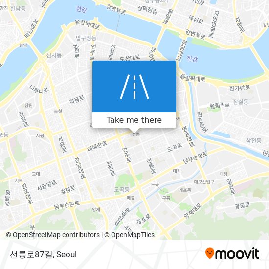 선릉로87길 map