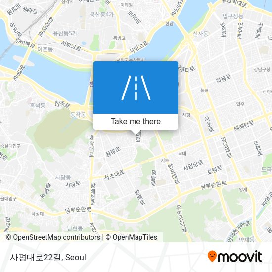 사평대로22길 map