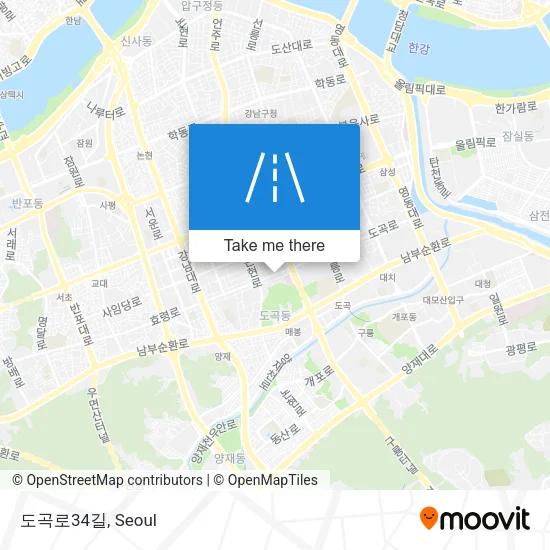 도곡로34길 map