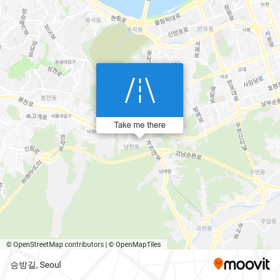 승방길 map