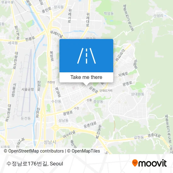 수정남로176번길 map