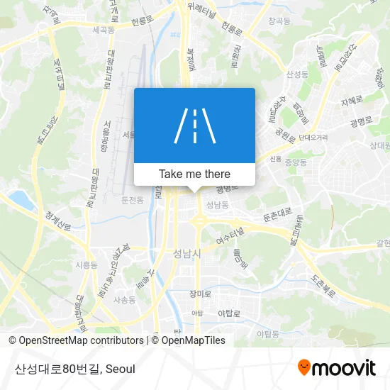 산성대로80번길 map