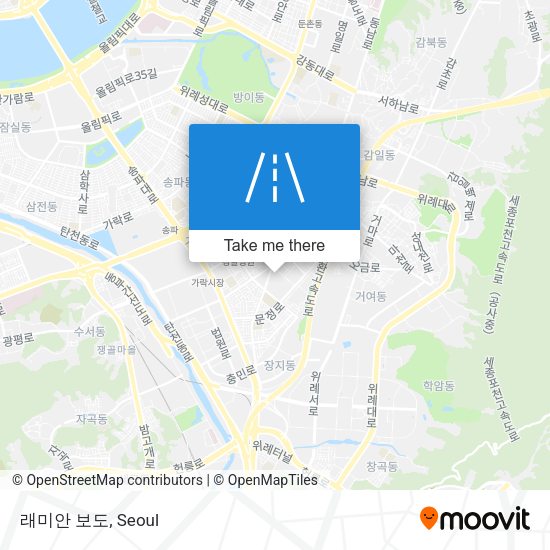 래미안 보도 map
