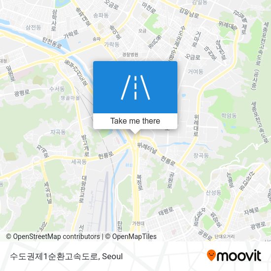 수도권제1순환고속도로 map