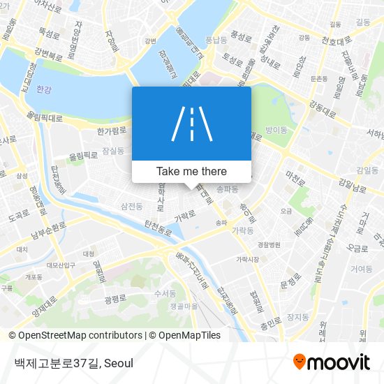 백제고분로37길 map